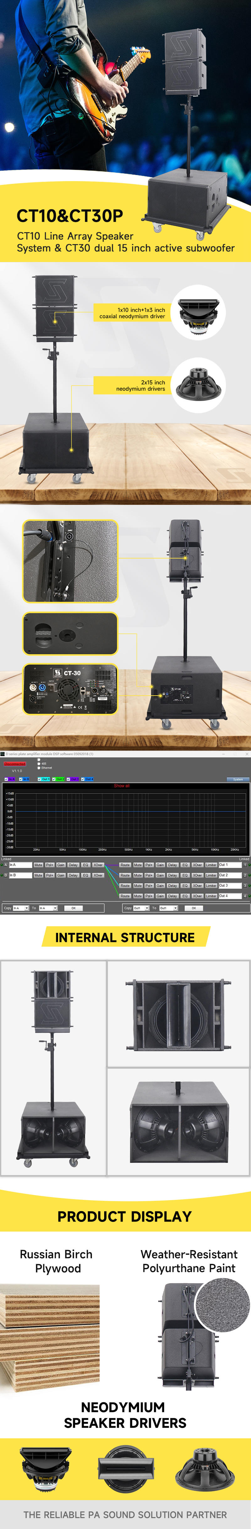 CT10&CT30P active speaker system