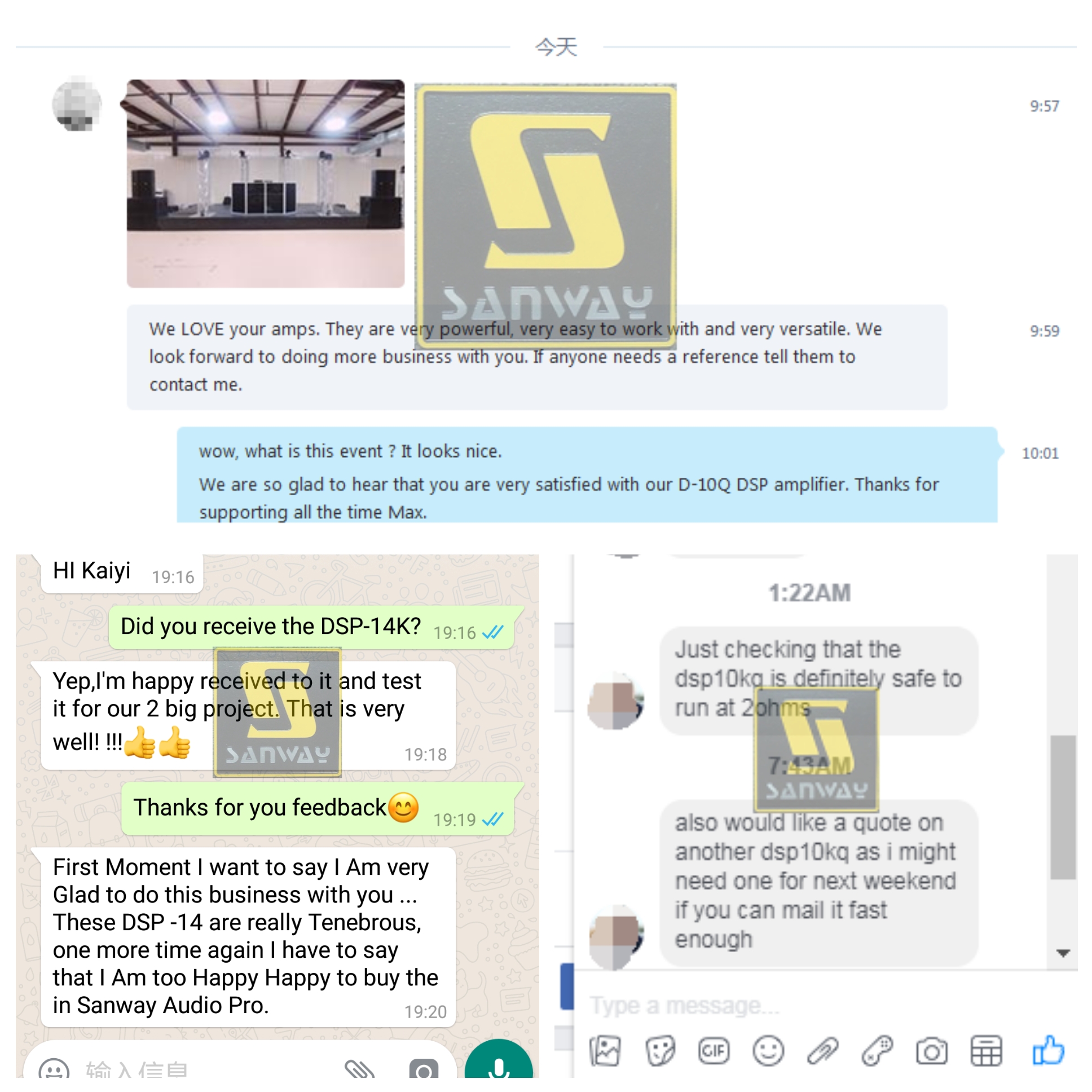 DSP amplifier feedback