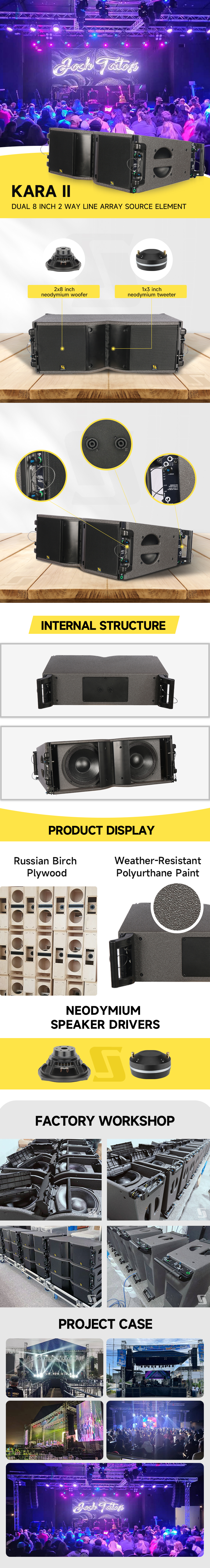 KARA II dual 8 inch line array system