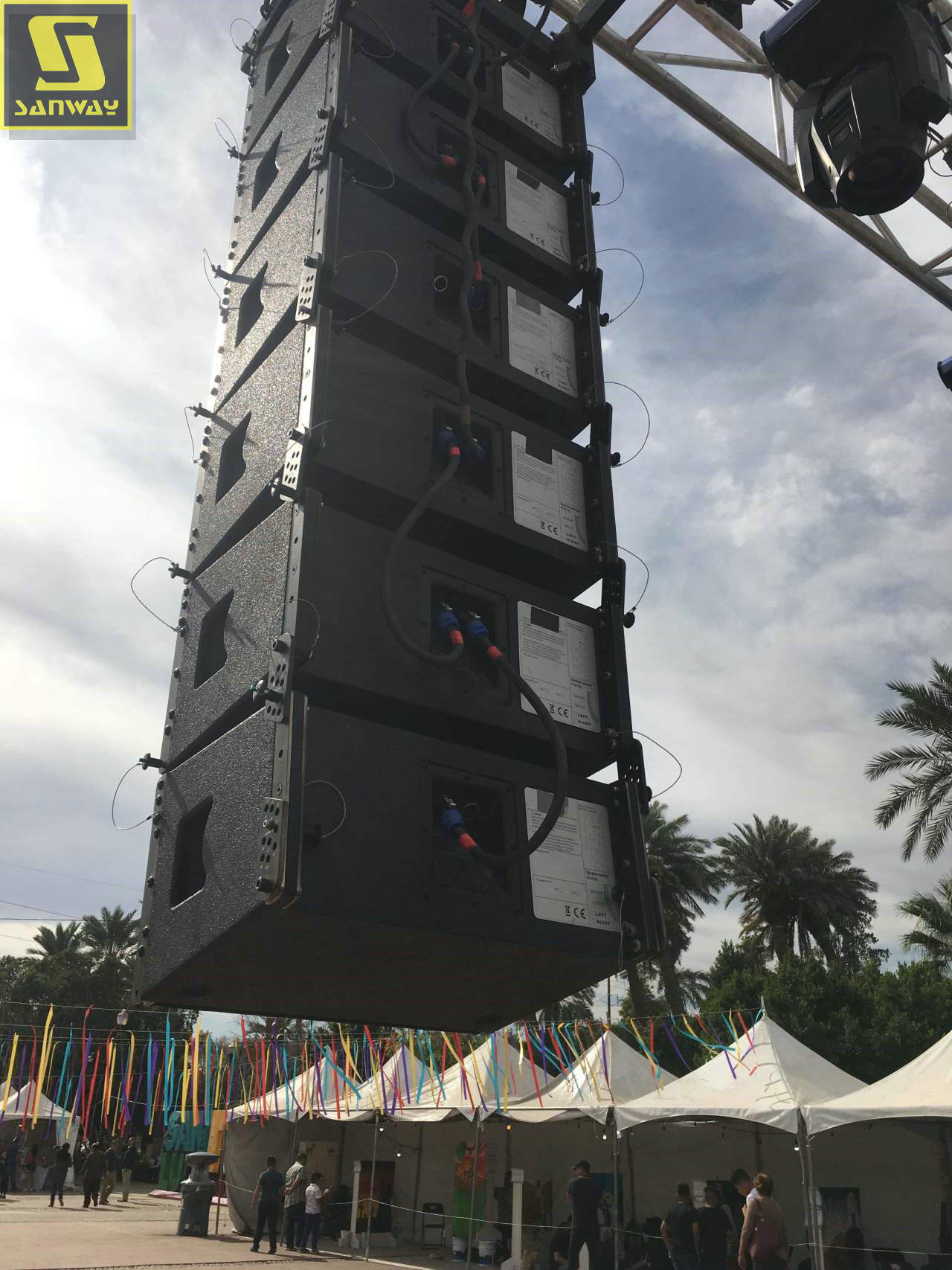 12 PCS VR10 single 10 inch line array feedback