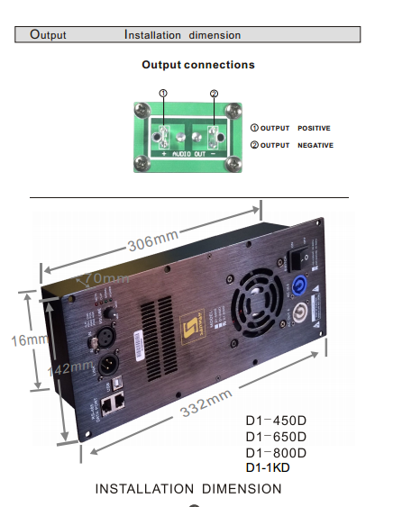 D1-1KD installation dimension