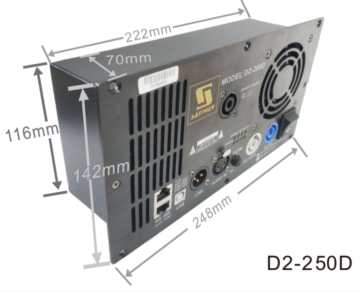 D2-250D plate amp